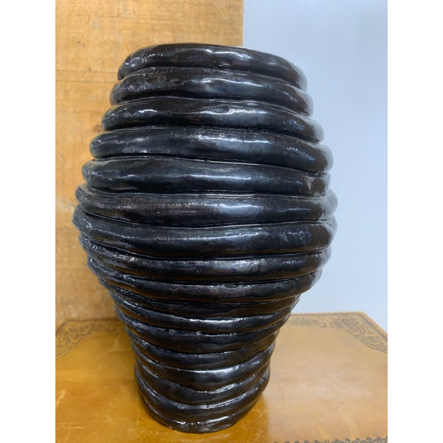 Vintage Coiled Studio Art Pottery Vessel