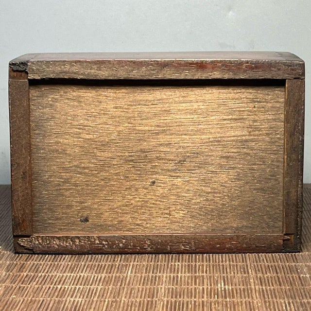 Carved Hardwood Sliding Box With Bone Inlay — Botanical Leaf & Berry Motif For Sale In Los Angeles - Image 6 of 9
