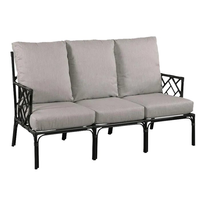 Woodbridge Furniture Carlyle Sofa, Satin Black Finish Chairish