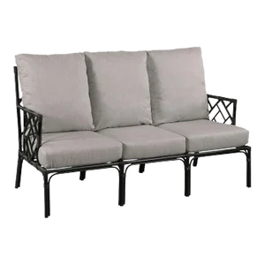 Woodbridge Furniture Carlyle Sofa, Satin Black Finish