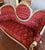 Mid 20th Century 3-Piece Victorian Rococo Revival Style Parlor Suite — Carved Cream & Gold Frames, Burgundy Brocade For Sale - Image 10 of 18