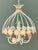 Metal Vintage Tole Daisy Chandelier For Sale - Image 7 of 12