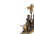 Table clock - 19th century. French, 19th/20th century; in gilded bronze; embossed and patinated with marble. White enamel...