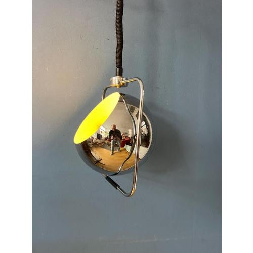 Mid-Century Modern Gepo Eyeball Pendant Lamp in Chrome For Sale - Image 6 of 13