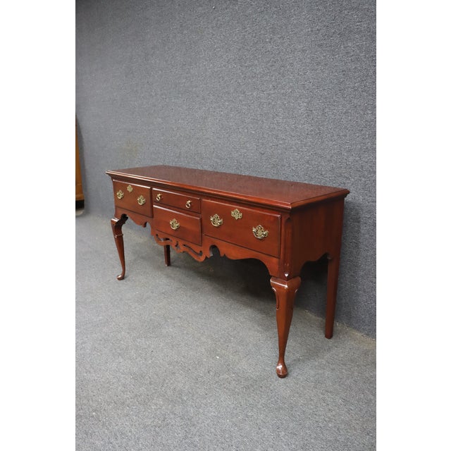 Pennsylvania House Late 20th Century Pennsylvania House Queen Anne Cherry Sideboard For Sale - Image 4 of 12
