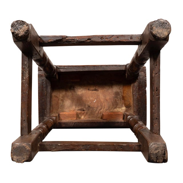 Jacobean Oak Joint Stool For Sale - Image 9 of 9