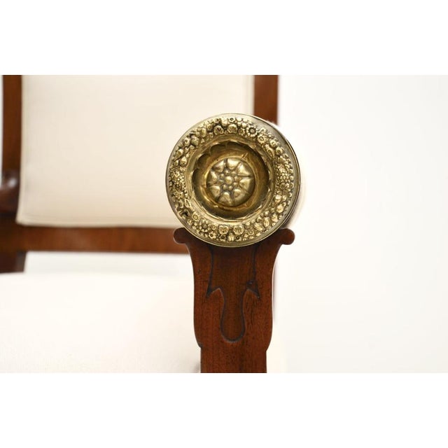 Regency Chair with Gilt Bronze, 1815 For Sale - Image 11 of 12