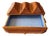 Vintage Tramp Art Hand-Carved Wood Box For Sale