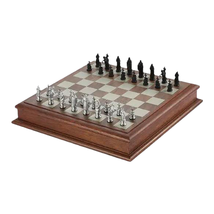 Vintage Royal Selangor Camelot Pewter Chess Set | Chairish