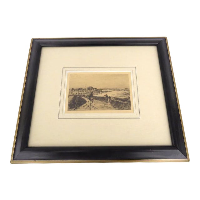 Early 20th Century "Sea Road" Etching by Sir Frank Short, R.A., Framed For Sale