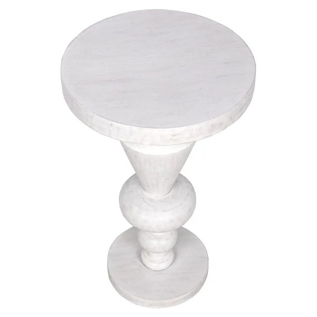 Mid-Century Modern NOIR Fenring Side Table, White Wash For Sale - Image 3 of 6