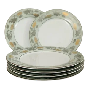 Mid-Century Noritake (5487) Silvine Dinner Plates S-6