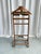 Stunning mid century valet stand in solid beech with brass details by Fratelli Reguitti, 1960s, Italy. No explanation...
