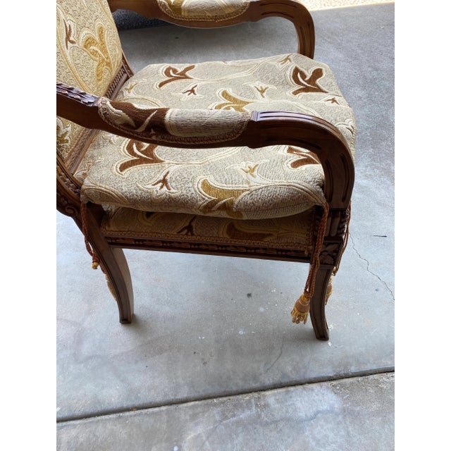 Mid 20th Century Louis XV Fauteuil Chair From Mid Century France For Sale - Image 10 of 10