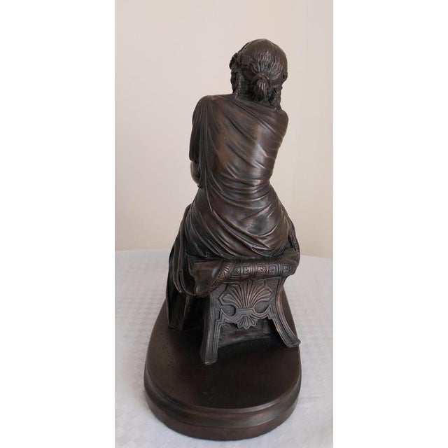 Pierre Alexandre Schoenewerk, French Statue of Sappho, Early 19th Century, Bronze For Sale - Image 4 of 13