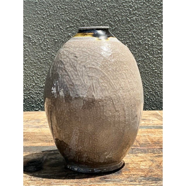 Ceramic Vintage Original Studio Pottery Vase For Sale - Image 7 of 12