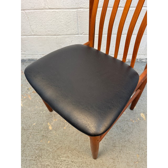Set of Six Mid-Century Slatted Teak Dining Chairs by Benny Linden For Sale - Image 14 of 18