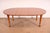 A gorgeous mid-century American Colonial or Queen Anne style solid cherry wood extension dining table By L. & J.G....