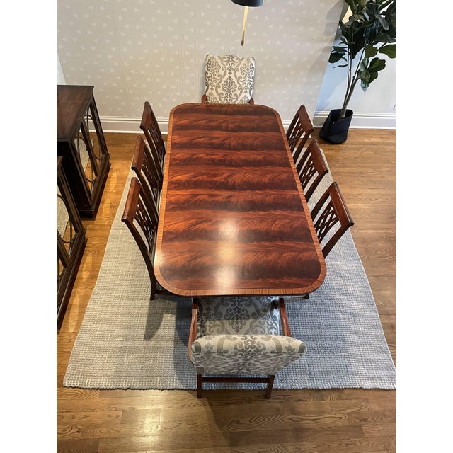 Ethan Allen Dining Room Set of 9 Chairish