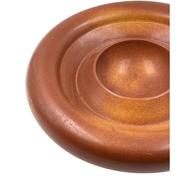 Ceramic Mid-Century Great Brown Ceramic Centerpiece, Franco Bucci Italy 1970s For Sale - Image 7 of 15