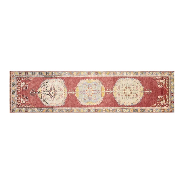 1960s Turkish Oushak Runner For Sale