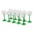 Vintage Alsace Wine Glasses with Green Stems from Luminarc, 1970s, Set of 10 For Sale - Image 12 of 18