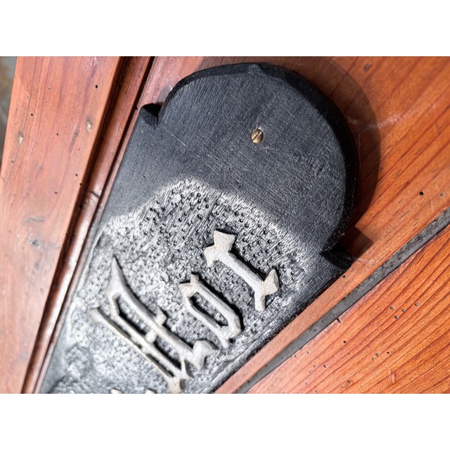 Large Breton Trade Cabinet in Pitch Pine For Sale - Image 9 of 16