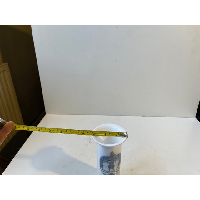 Modern Blue Magic Opal Glass Vase by Michael Bang & Ole Winther for Holmegaard, 1970s For Sale - Image 7 of 8