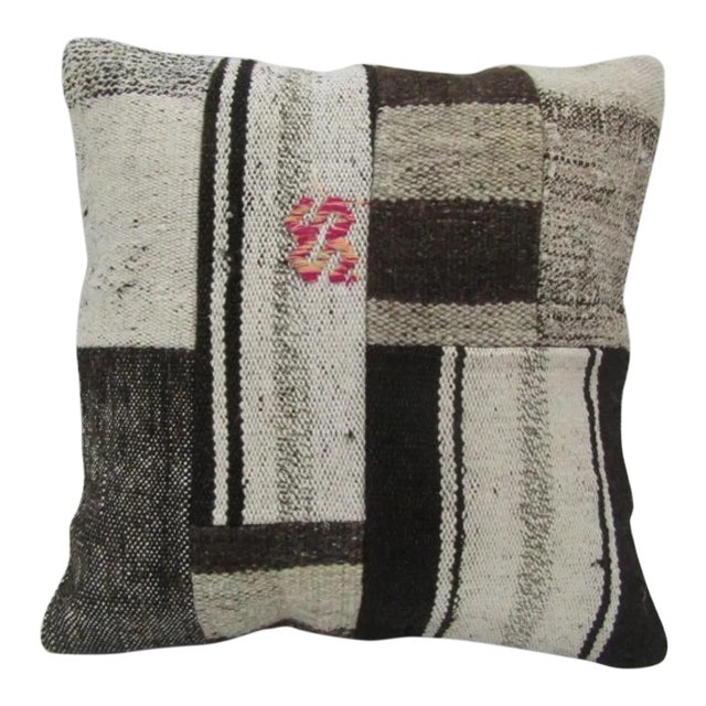 Handmade Patchwork Kilim Pillow Cover For Sale