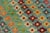 1990s Shabby Chic Balochi Blue/Red Wool Rug - 3'4''x5'0'' For Sale - Image 5 of 11