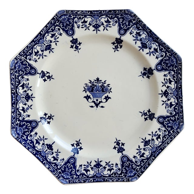 Ironstone Serving Platter from Longchamp, 1890s For Sale