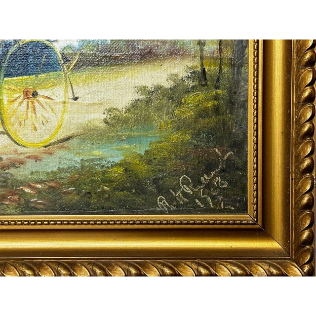 1908 Philip H. Rideout British Edwardian Coaching Scene Going to Fair Oil Painting For Sale - Image 12 of 18