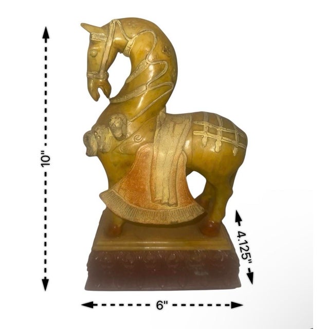 Vintage Tang Dynasty Style Sancai Warrior Horse Statue For Sale In Chicago - Image 6 of 6