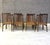 Brown Vintage Teak and Cord Dining Chairs, 1960s, Set of 8 For Sale - Image 8 of 11