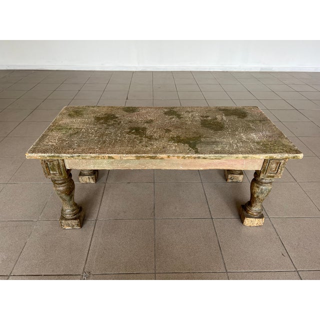 Antique Patinated French Rustic Coffee Table For Sale In New York - Image 6 of 13