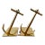 1950's Nautical Solid Brass Anchor Bookends - A Pair For Sale