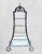 Black Vintage French Iron Pagoda Glass Shelf Graduated Étagère - Maison Jansen Style For Sale - Image 8 of 11