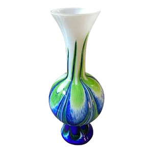 1970s Mid-Century Modern Glass Italian Vase in the Style of Carlo Moretti