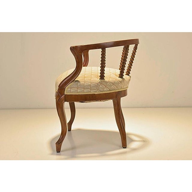 Upholstered Walnut Armchair from Spätbidermeier, Germany, 1870s For Sale - Image 3 of 16