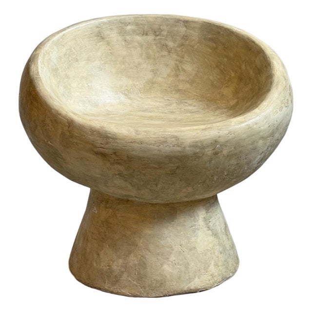 Outdoor Cement Scoop Chair For Sale