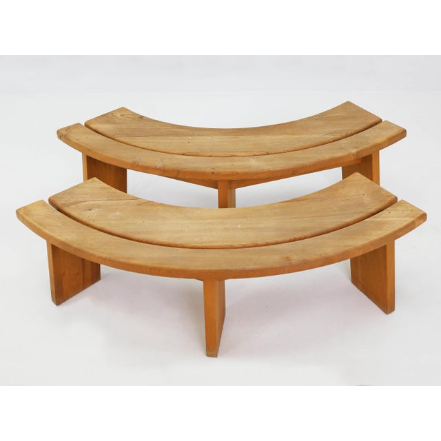 Model S38A Curved Benches by Pierre Chapo, France, 1965 For Sale - Image 10 of 14