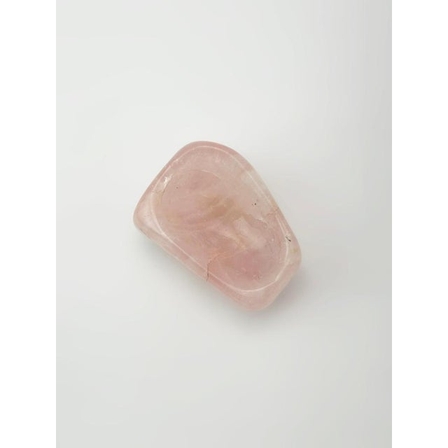 1970s Rose Quartz Polished Freeform Bowl, Brazil, 1970s For Sale - Image 5 of 10