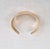Mid-Century Modern Vintage 1977 Signed Napier Book Piece Goldtone Wavy Cuff Bracelet For Sale - Image 3 of 12