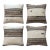 Turkish Oushak Kilim Pillow Cover 23'' X 23'' - Set of Four For Sale