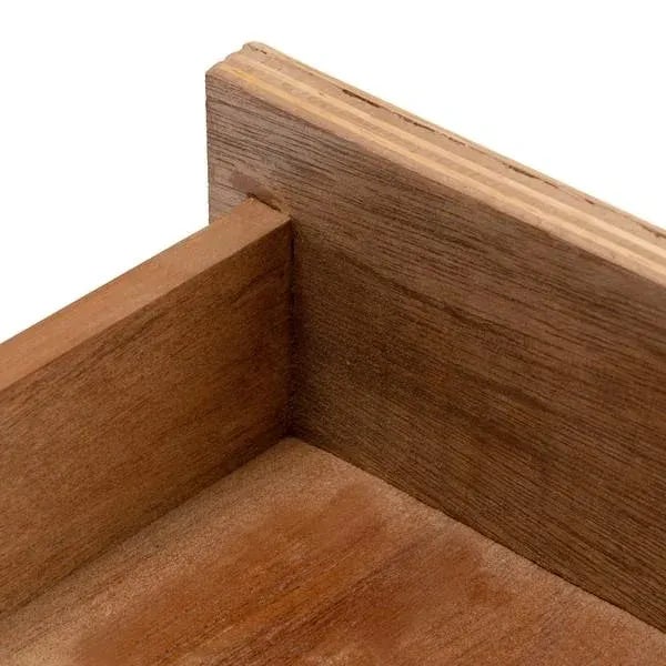 Safavieh Roya 1 Drawer 1 Shelf Nightstand - Natural For Sale - Image 10 of 11