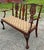 Vintage 1940’s Mahogany Chippendale Settee For Sale - Image 9 of 9