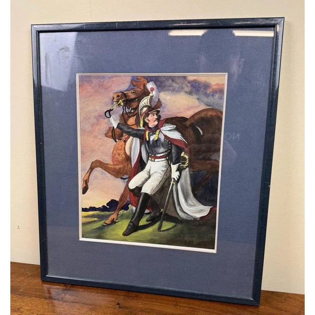 Allouis, The Wounded Cuirassier, 1910, Framed For Sale - Image 6 of 7