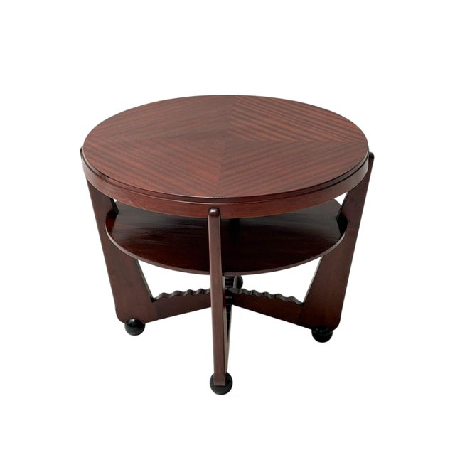 Art Deco Coffee Table in American Walnut by Max Coini, 1920s For Sale - Image 4 of 13
