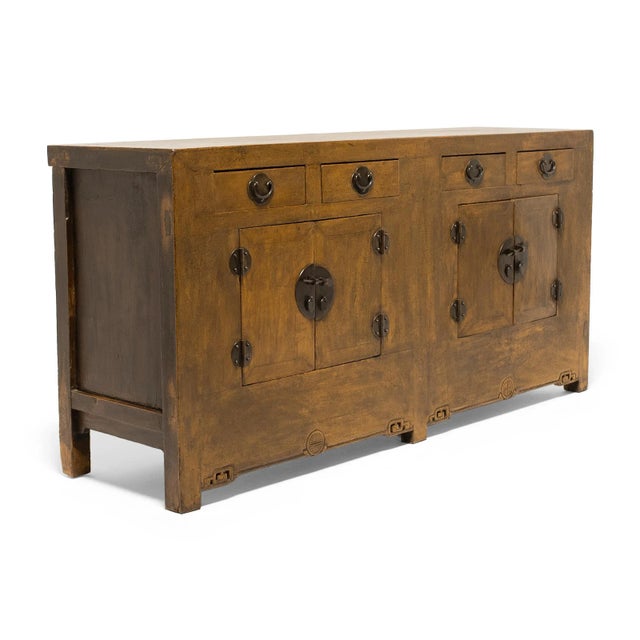 Chinese Chinese Marigold Yellow Storage Coffer, C. 1900 For Sale - Image 3 of 7