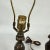 Petite Art Nouveau Style Bronze Finish Table Lamps- A Pair For Sale In Columbia, SC - Image 6 of 12